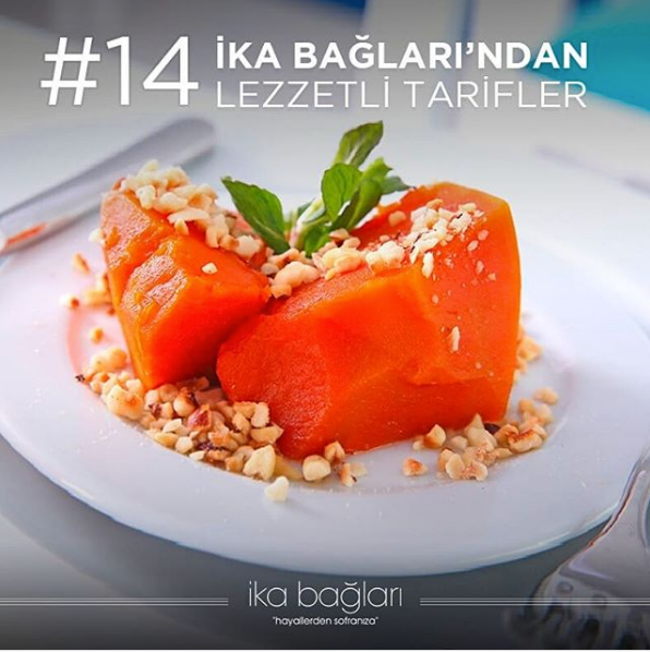 Pekmezli Bal Kabağı Tatlısı