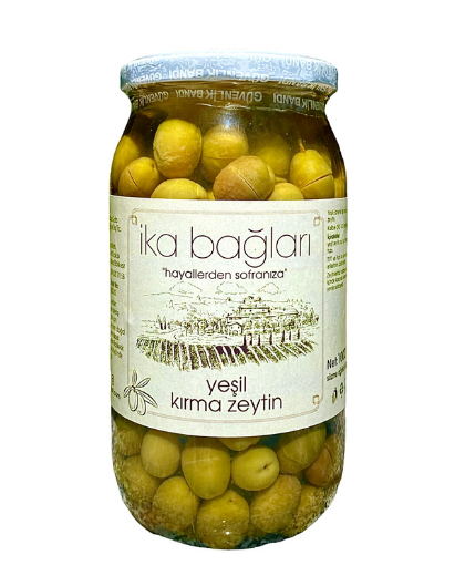 ぐみ Yeşil Kırma Zeytin (Süzme ağırlık:650 gr) - İka Bağları